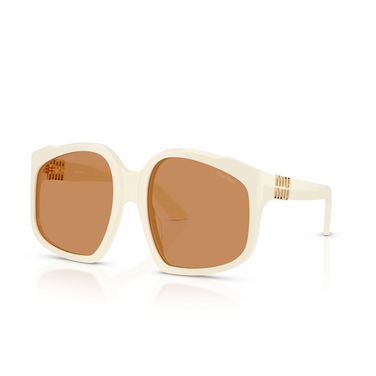 Occhiali da sole Miu Miu MU A07S 21D90Q white milk - tre quarti