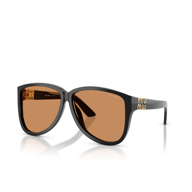 Lunettes de soleil Miu Miu MU A08S 16K90Q black - Vue trois quarts