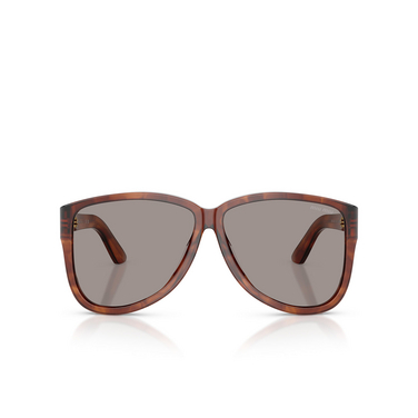 Miu Miu MU A08S 26E80Q striped tobacco - frontale