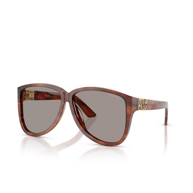 Miu Miu MU A08S 26E80Q striped tobacco - tre quarti