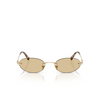 Miu Miu MU A54S Sunglasses ZVN10R pale gold - product thumbnail 1/3