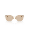 Gafas de sol Moncler BARBB 300393 transparent shiny butter - Miniatura del producto 1/3