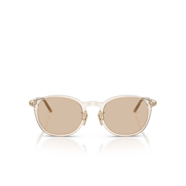 Gafas de sol Moncler BARBB 300393 transparent shiny butter - Vista delantera