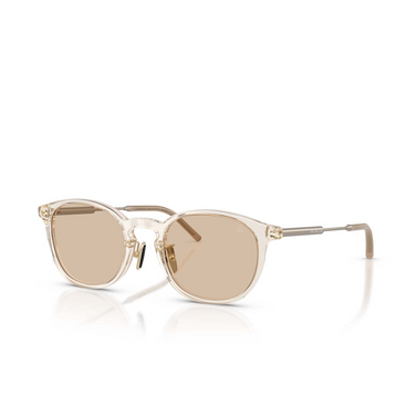 Gafas de sol Moncler BARBB 300393 transparent shiny butter - Vista tres cuartos