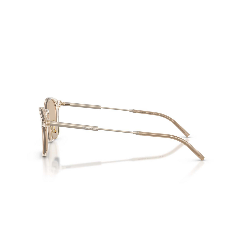 Gafas de sol Moncler BARBB 300393 transparent shiny butter - 3/3