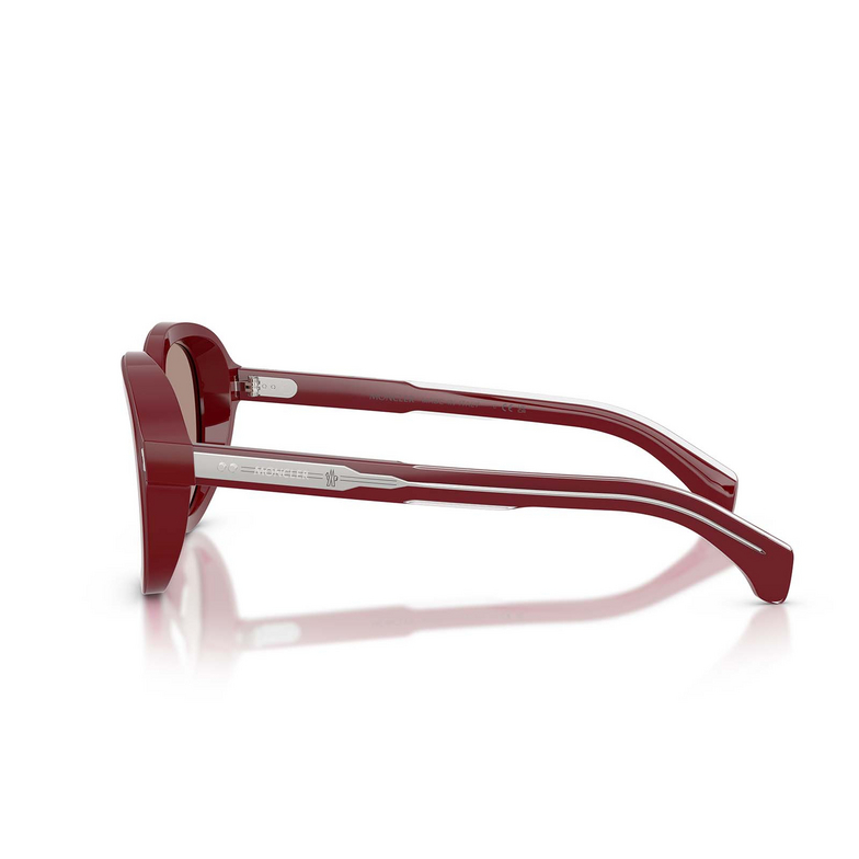 Lunettes de soleil Moncler CIRSEE 301675 shiny bordeaux - 3/3