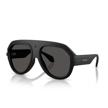 Moncler FYNDER Sunglasses 500687 matte black - three-quarters view