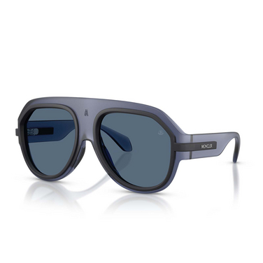 Moncler FYNDER Sunglasses 502480 matte transparent blue - three-quarters view