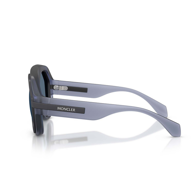 Moncler FYNDER Sunglasses 502480 matte transparent blue - 3/3