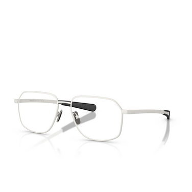 Lunettes de vue Moncler ME1010 1004 matte silver - Vue trois quarts
