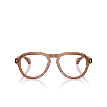 Moncler ME2009U Eyeglasses 3017 transparent shiny cognac - front view