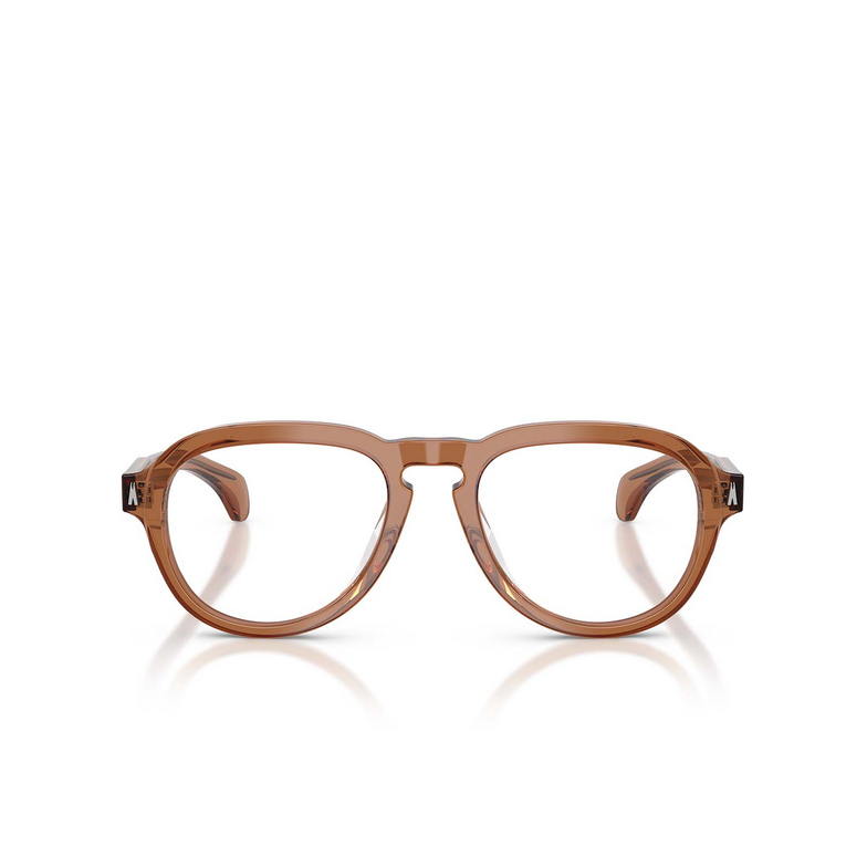 Moncler ME2009U Eyeglasses 3017 transparent shiny cognac - 1/3