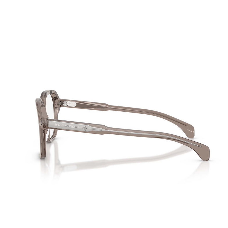 Moncler ME2010 Eyeglasses 3009 transparent shiny grey - 3/3