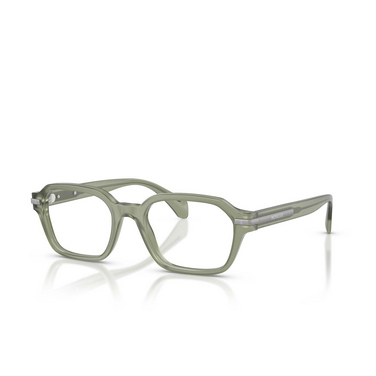 Moncler ME2015 Korrektionsbrillen 3021 matte transparent green - Dreiviertelansicht