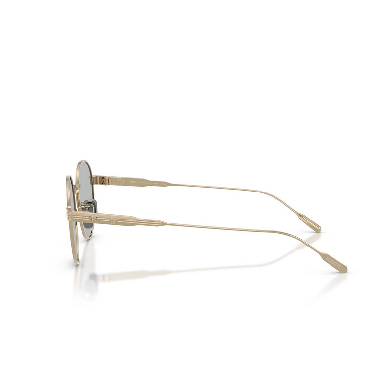 Lunettes de soleil Moncler SUBTILA 100787 shiny pale gold - 3/3