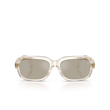 Lunettes de soleil Moncler SUNTRAP 30035A transparent shiny butter - Vue de face