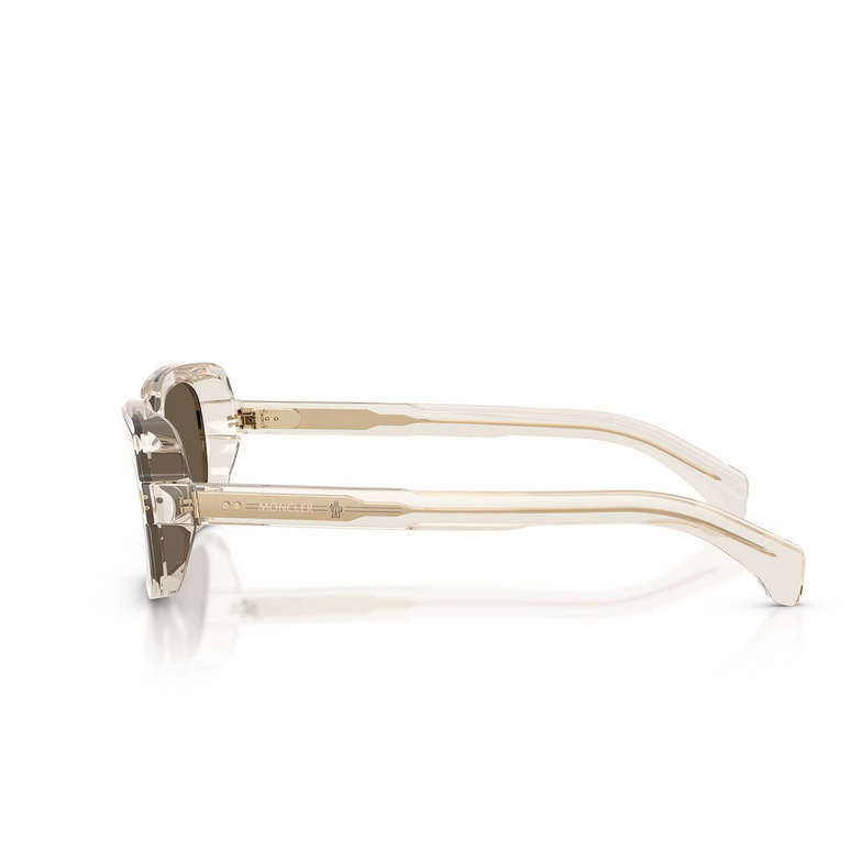 Lunettes de soleil Moncler SUNTRAP 30035A transparent shiny butter - 3/3