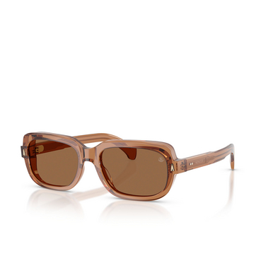 Gafas de sol Moncler SUNTRAP 3017/3 transparent shiny cognac - Vista tres cuartos