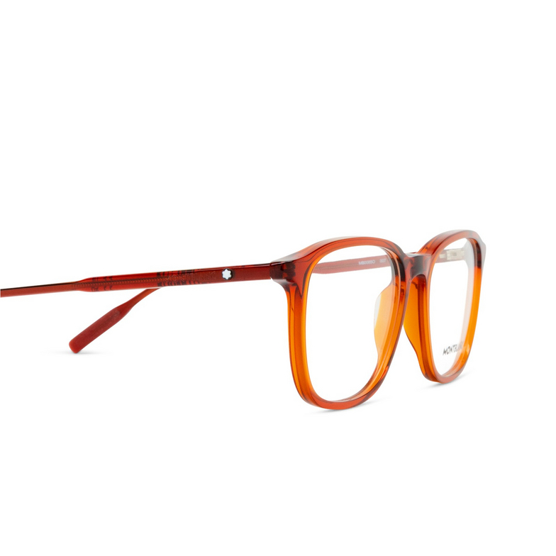 Montblanc MB0085O Eyeglasses 007 burgundy - 3/3