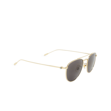 Montblanc MB0211S Sunglasses 001 gold - three-quarters view