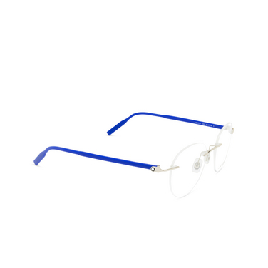Occhiali da vista Montblanc MB0224O 003 silver - tre quarti