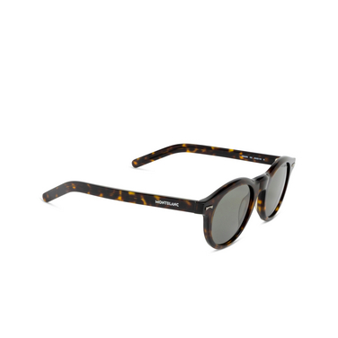 Montblanc MB0225S Sonnenbrillen 002 havana - Dreiviertelansicht
