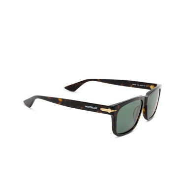 Montblanc MB0263S Sonnenbrillen 002 havana - Dreiviertelansicht