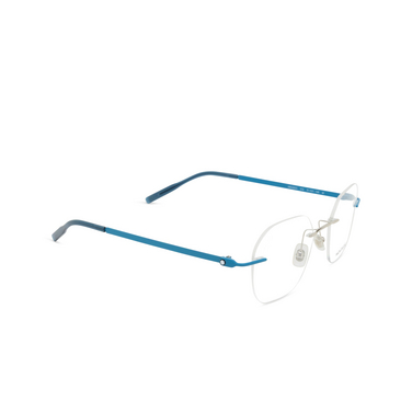Occhiali da vista Montblanc MB0282O 010 silver - tre quarti