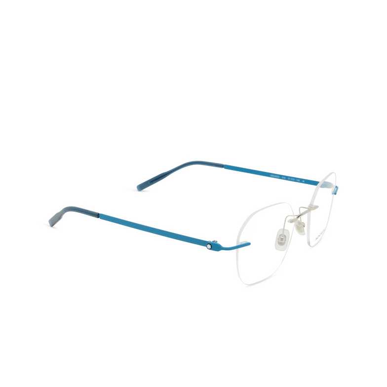 Gafas graduadas Montblanc MB0282O 010 silver - 2/3