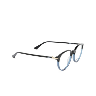 Montblanc MB0340O Korrektionsbrillen 003 black - Dreiviertelansicht