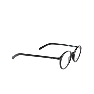 Montblanc MB0350O Korrektionsbrillen 001 black - Dreiviertelansicht