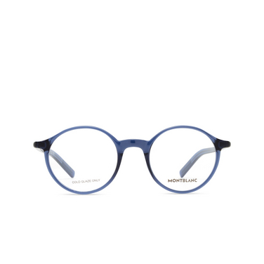 Montblanc MB0350O Korrektionsbrillen 004 blue - Vorderansicht