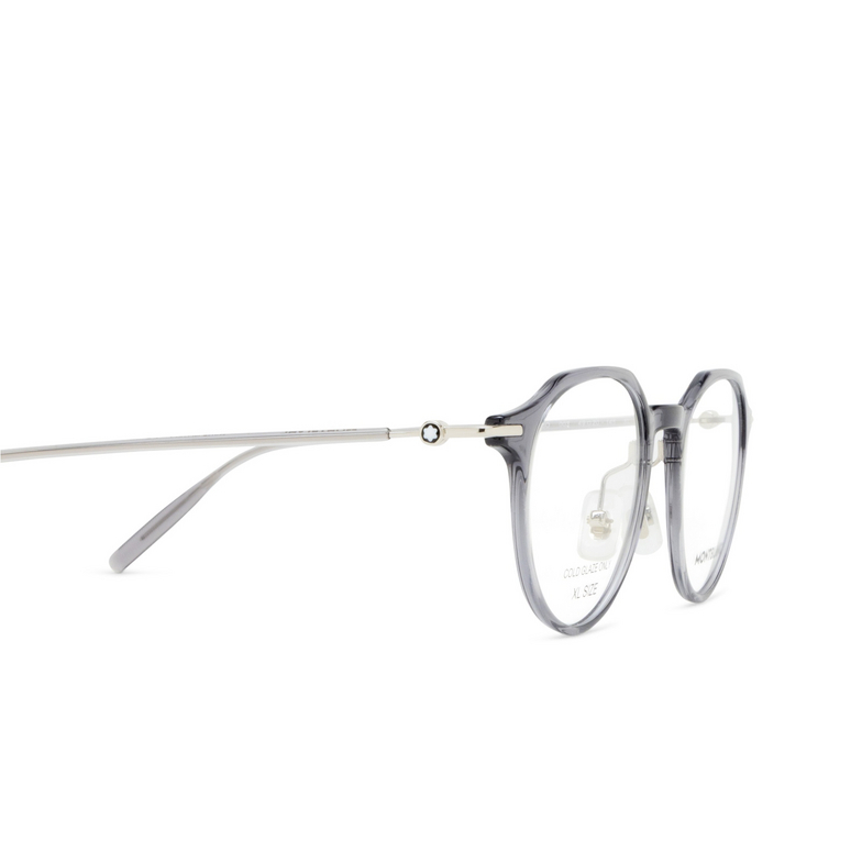 Lunettes de vue Montblanc MB0355O 003 shiny transparent grey - 3/3