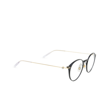 Montblanc MB0357O Eyeglasses 001 black - three-quarters view