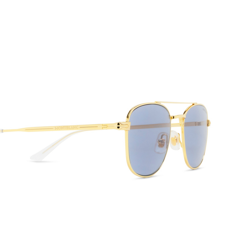 Occhiali da sole Montblanc MB0363S 004 gold - 3/3