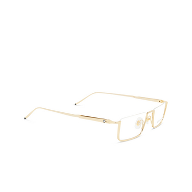 Occhiali da vista Montblanc MB0370O 001 gold - tre quarti