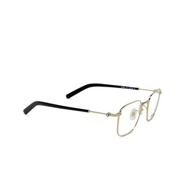 Occhiali da vista Montblanc MB0389O 001 gold - tre quarti