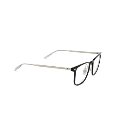 Gafas graduadas Montblanc MB0395ON 001 black - Vista tres cuartos