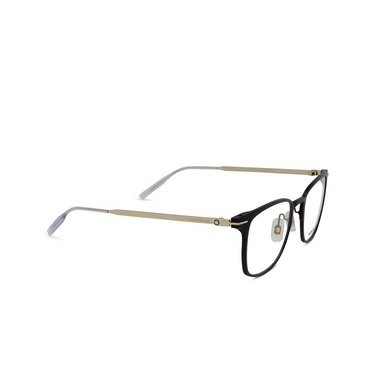 Montblanc MB0397ON Eyeglasses 001 black - three-quarters view