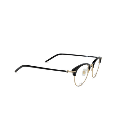 Gafas graduadas Montblanc MB0408O 002 gold - Vista tres cuartos