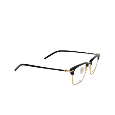 Montblanc MB0409O 002 gold - Vue trois quarts