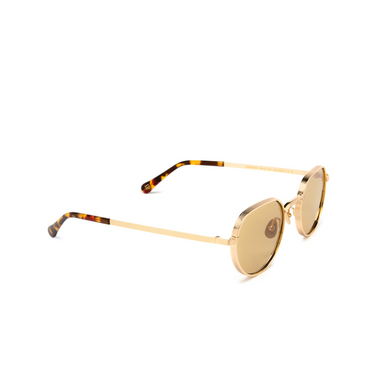 Moscot Custom Made Tints Sunglasses GOLD (AMBER) - three-quarters view