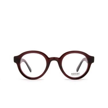 Lunettes de vue Moscot GREPS BURGUNDY - Vue de face
