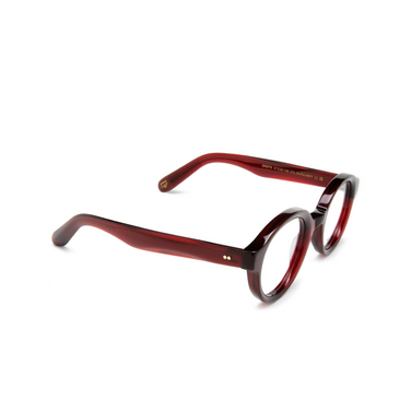 Lunettes de vue Moscot GREPS BURGUNDY - Vue trois quarts