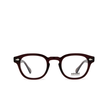 Lunettes de vue Moscot LEMTOSH BURGUNDY - Vue de face