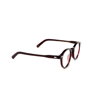 Lunettes de vue Moscot MILTZEN BURGUNDY - Vue trois quarts