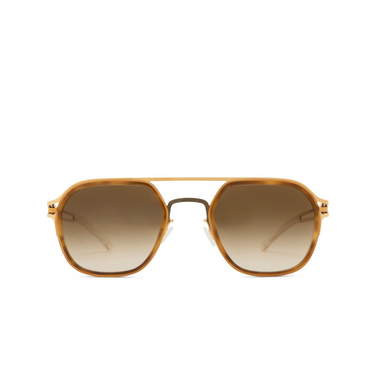 Gafas de sol Mykita LEELAND SUN 796 a76-glossy gold/milky indigo - Vista delantera