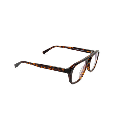 Mykita NYARA Korrektionsbrillen 240 c215-amber havana/shiny silver - Dreiviertelansicht