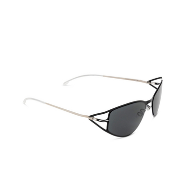 Gafas de sol Mykita SIERRA SUN 419 shiny silver/jet black - Vista tres cuartos