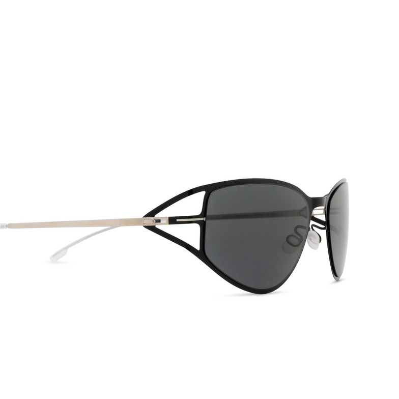Mykita SIERRA SUN Sonnenbrillen 419 shiny silver/jet black - 3/4